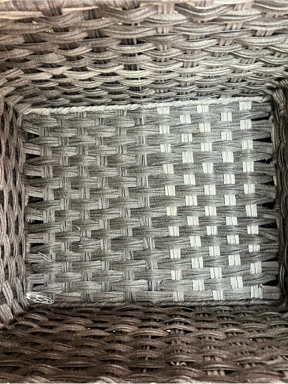 Woven Storage Basket – Gray Home Accent
